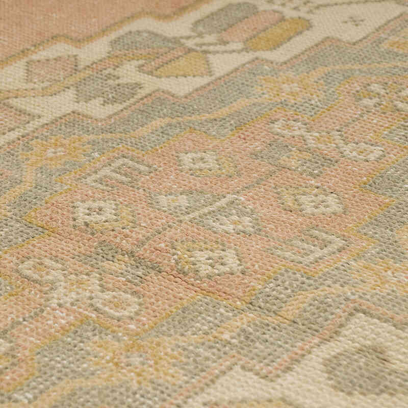 Alfombra Vintage Turca Anudada a Mano - 131 cm x 254 cm - K0070401