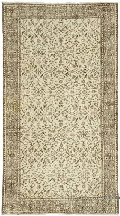 Alfombra Vintage Turca Anudada a Mano - 114 cm x 205 cm