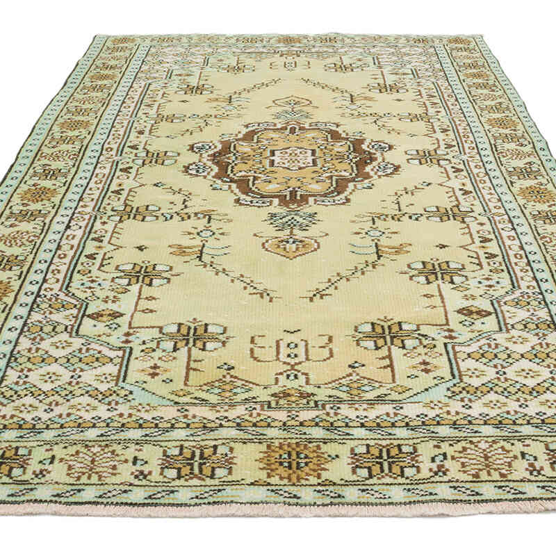 Vintage Turkish Hand-Knotted Rug - 5' 1" x 8' 4" (61" x 100") - K0070407