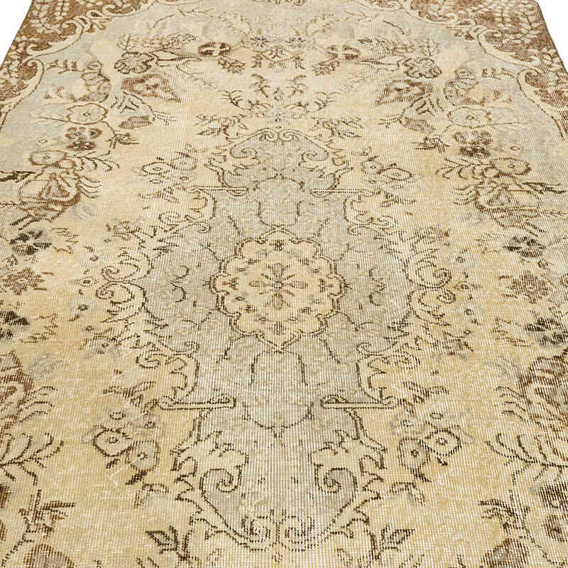 Alfombra Vintage Turca Anudada a Mano - 156 cm x 247 cm - K0070408