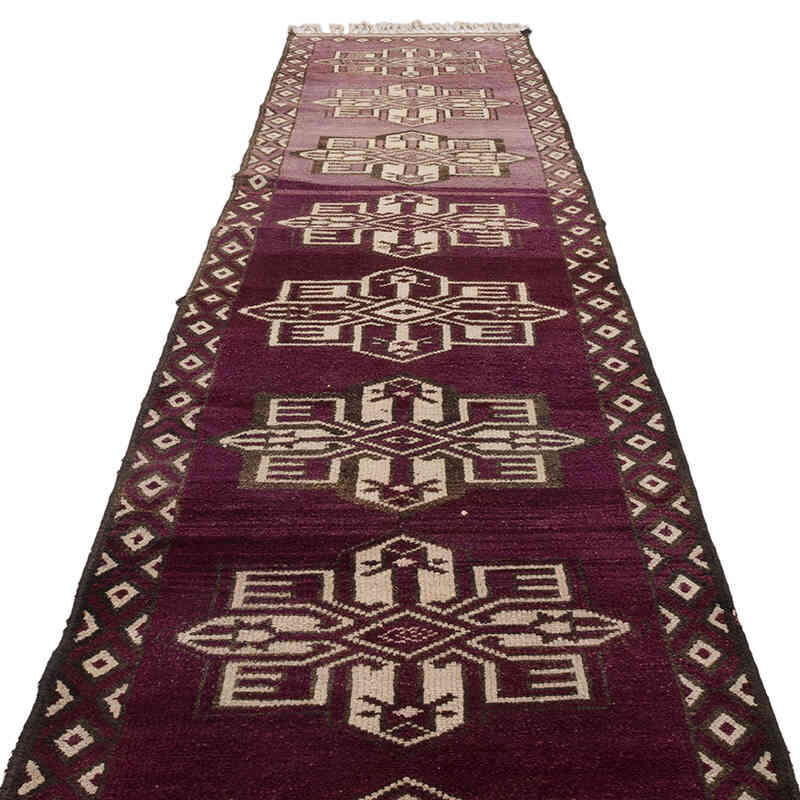 Vintage Tribal Runner Rug - 3' 1" x 13' 9" (37" x 165") - K0070410
