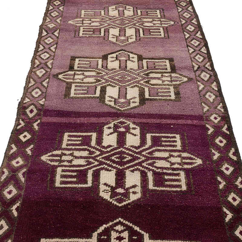 Vintage Tribal Runner Rug - 3' 1" x 13' 9" (37" x 165") - K0070410