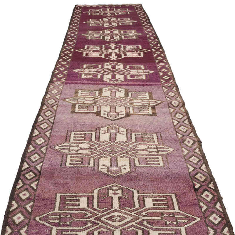 Vintage Tribal Runner Rug - 3' 1" x 13' 9" (37" x 165") - K0070410