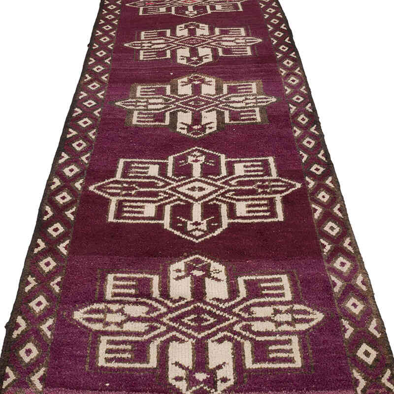 Vintage Tribal Runner Rug - 3' 1" x 13' 9" (37" x 165") - K0070410