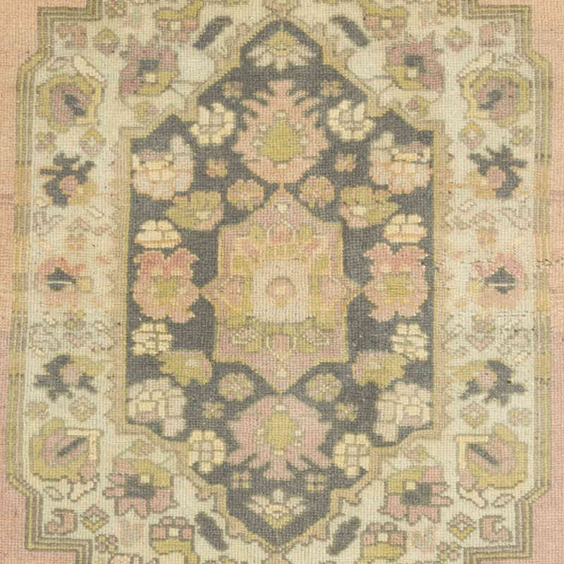 Alfombra Vintage Turca Anudada a Mano - 132 cm x 246 cm - K0070413