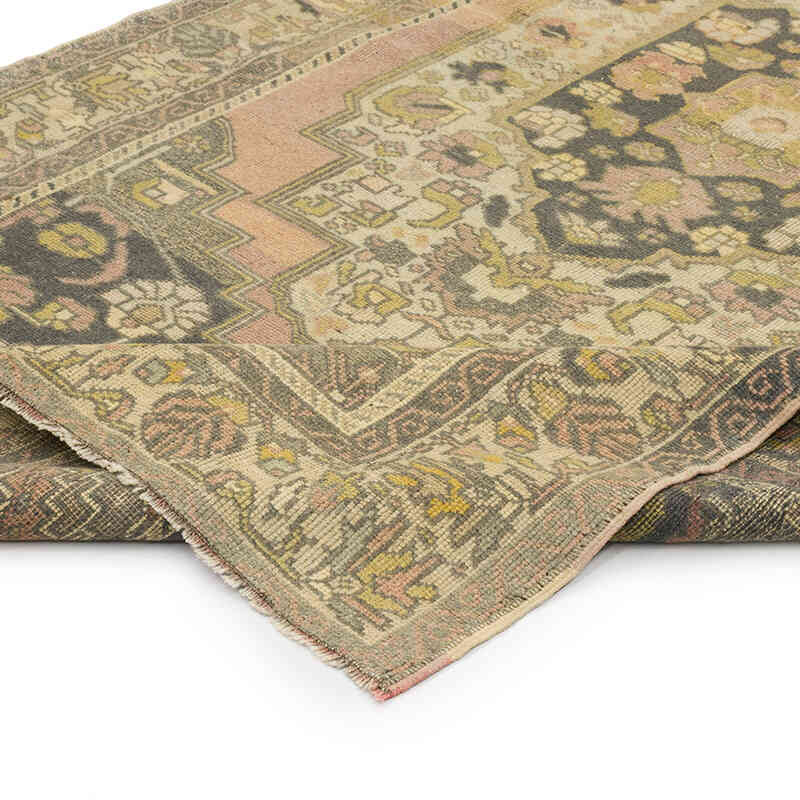 Alfombra Vintage Turca Anudada a Mano - 132 cm x 246 cm - K0070413