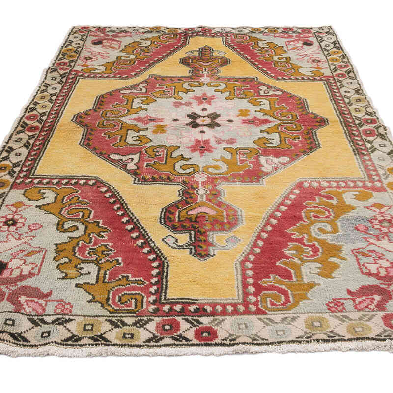 Vintage Turkish Hand-Knotted Rug - 4' 8" x 6' 11" (56" x 83") - K0070415