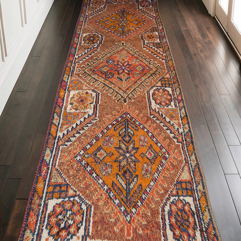 Alfombra Vintage de pasillo - 110 cm x 305 cm - K0070420