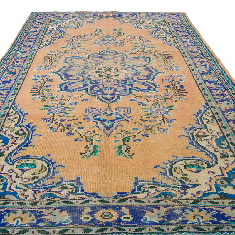 Alfombra Vintage Turca Anudada a Mano - 182 cm x 303 cm - K0070421