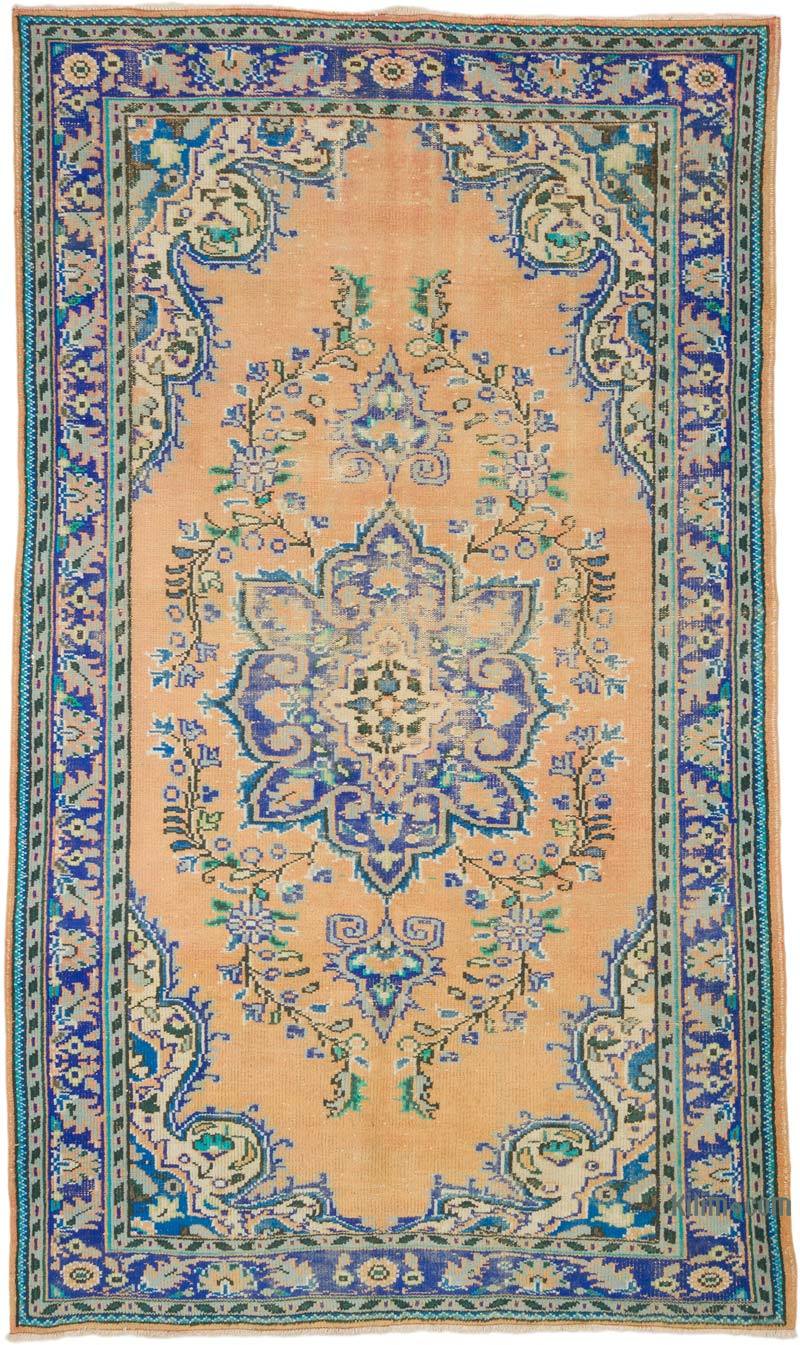 Alfombra Vintage Turca Anudada a Mano - 182 cm x 303 cm - K0070421