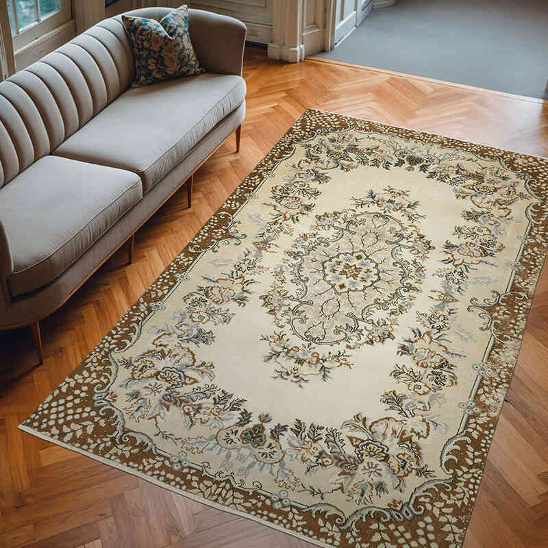 El Dokuma Vintage Halı - 211 cm x 320 cm - K0070422