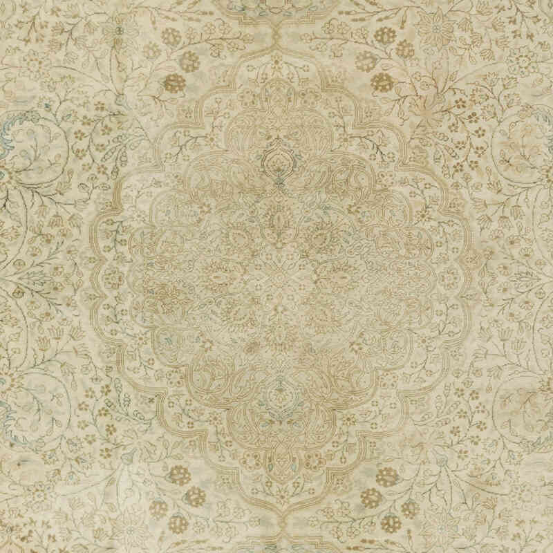 Alfombra Vintage Turca Anudada a Mano - 245 cm x 270 cm - K0070424