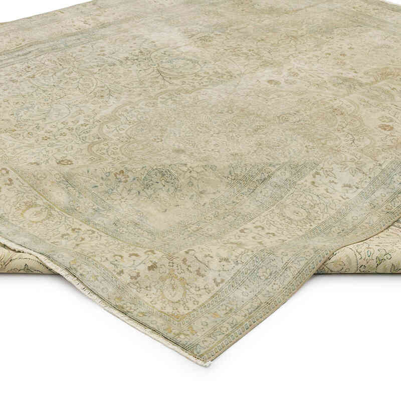 Alfombra Vintage Turca Anudada a Mano - 245 cm x 270 cm - K0070424