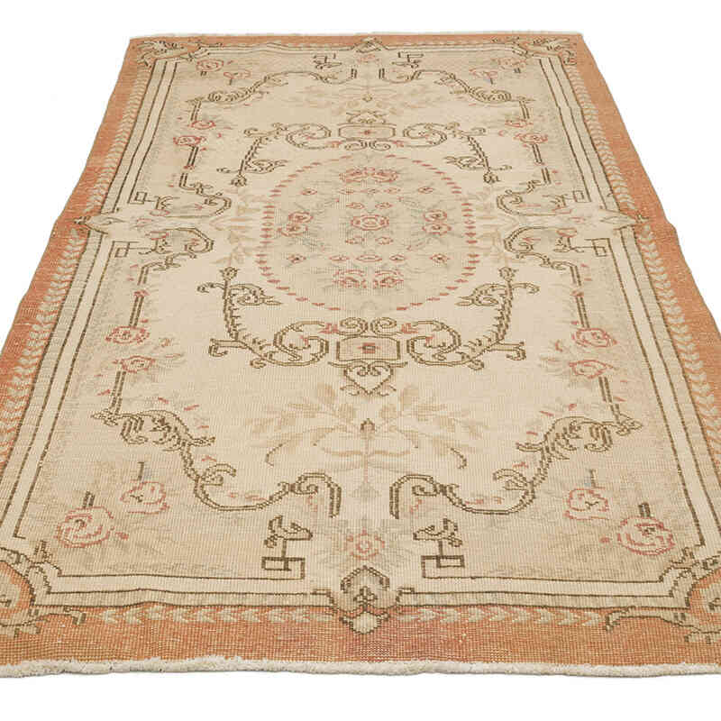 El Dokuma Vintage Halı - 113 cm x 223 cm - K0070426
