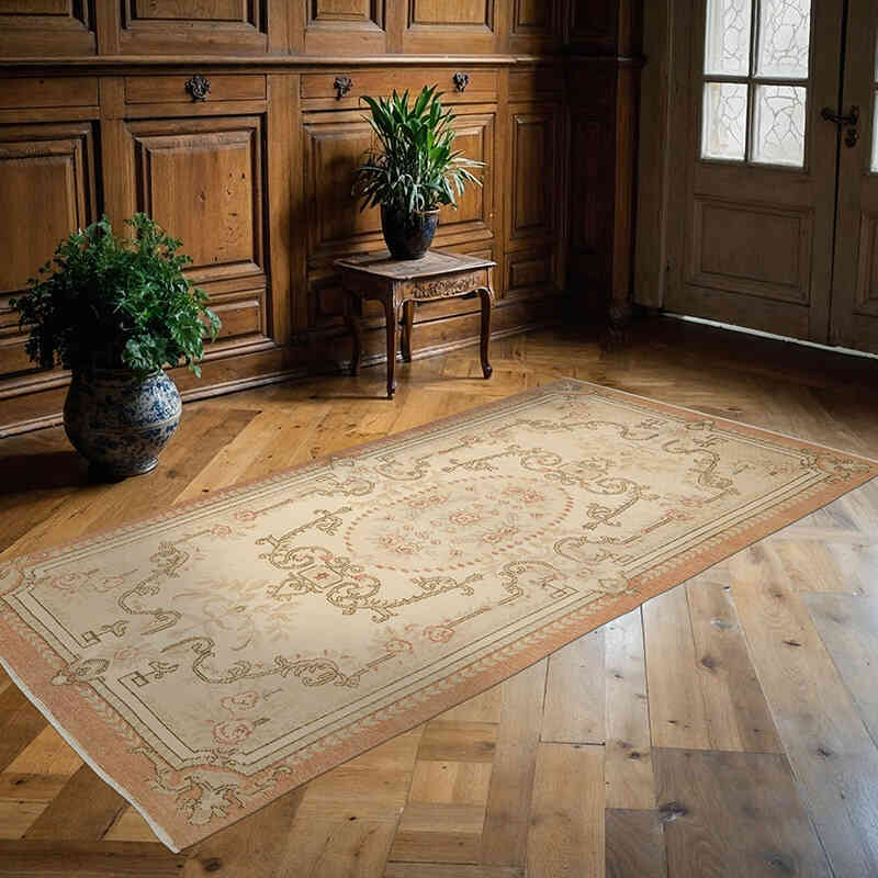 El Dokuma Vintage Halı - 113 cm x 223 cm - K0070426
