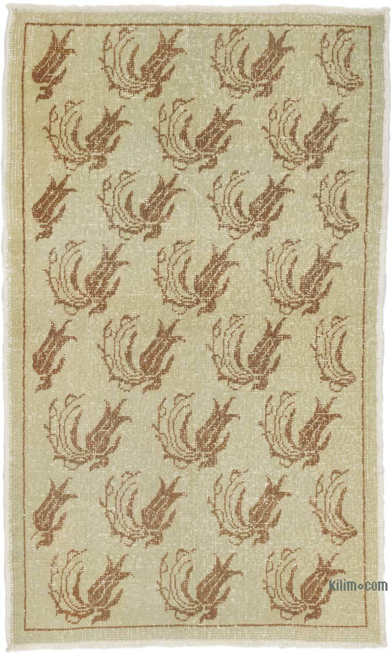 Alfombra Vintage Turca Anudada a Mano - 85 cm x 136 cm - K0070448