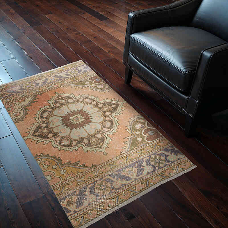 Vintage Turkish Hand-Knotted Rug - 2' 9" x 4' 5" (33" x 53") - K0070449