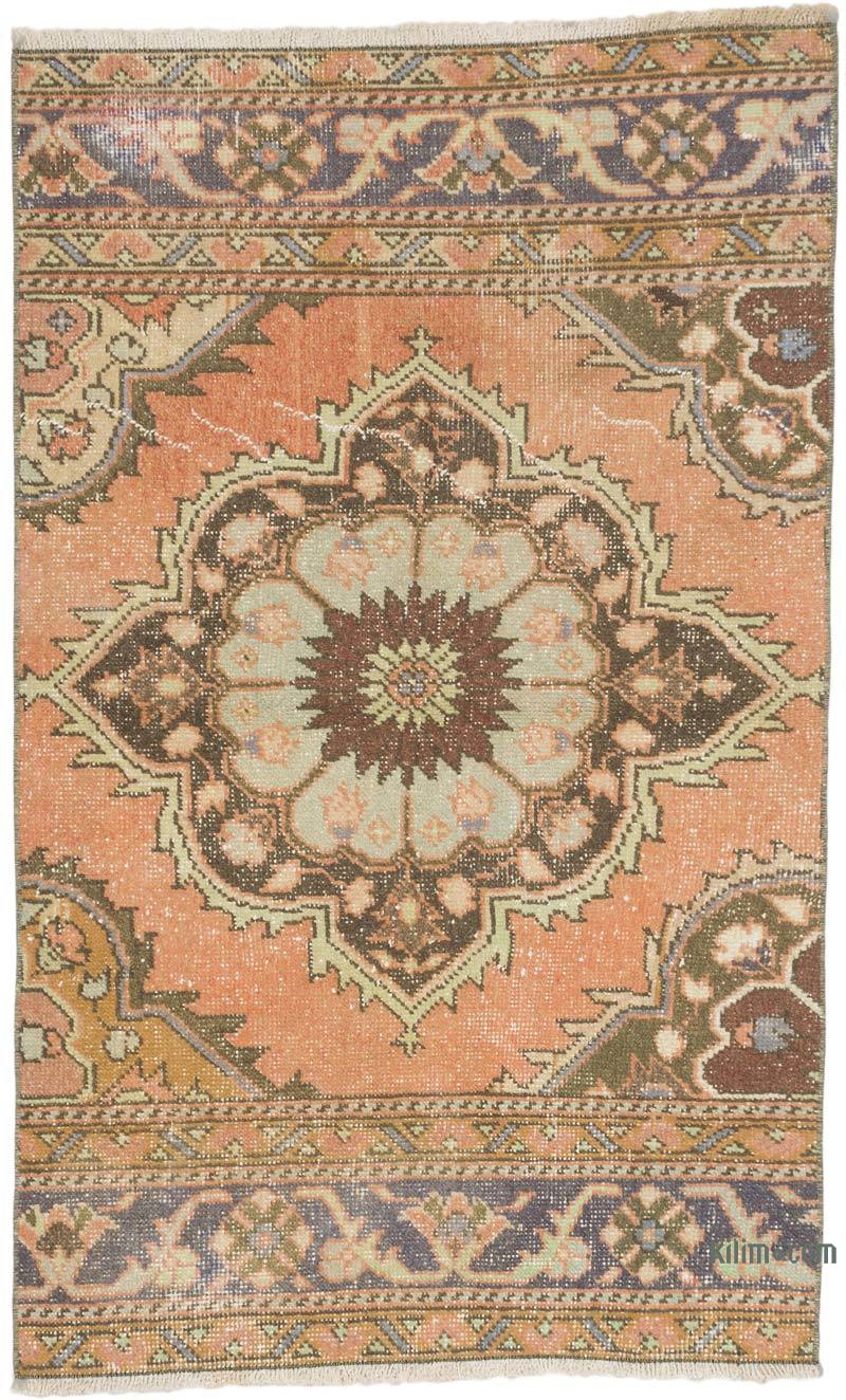 Vintage Turkish Hand-Knotted Rug - 2' 9" x 4' 5" (33" x 53") - K0070449