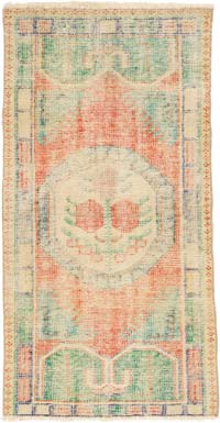 El Dokuma Vintage Halı - 76 cm x 143 cm