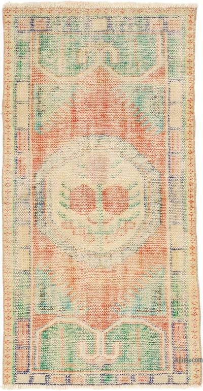 Alfombra Vintage Turca Anudada a Mano - 76 cm x 143 cm