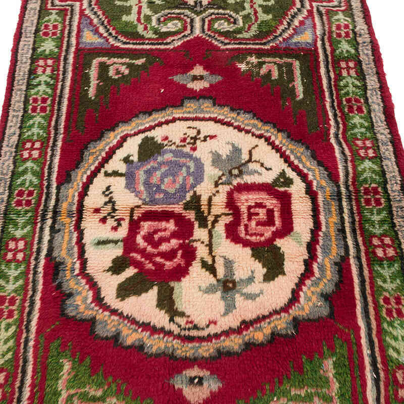 Vintage Turkish Hand-Knotted Rug - 2' 11" x 4' 11" (35" x 59") - K0070451
