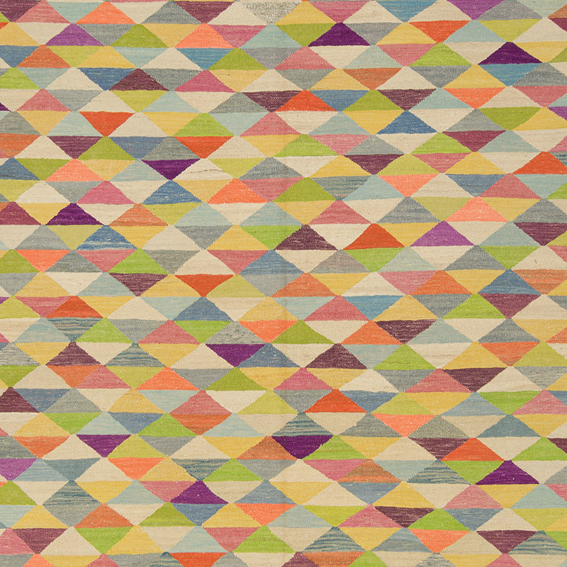 New Turkish Handwoven Kilim Rug - 8' 7" x 10' 10" (103" x 130") - K0070463