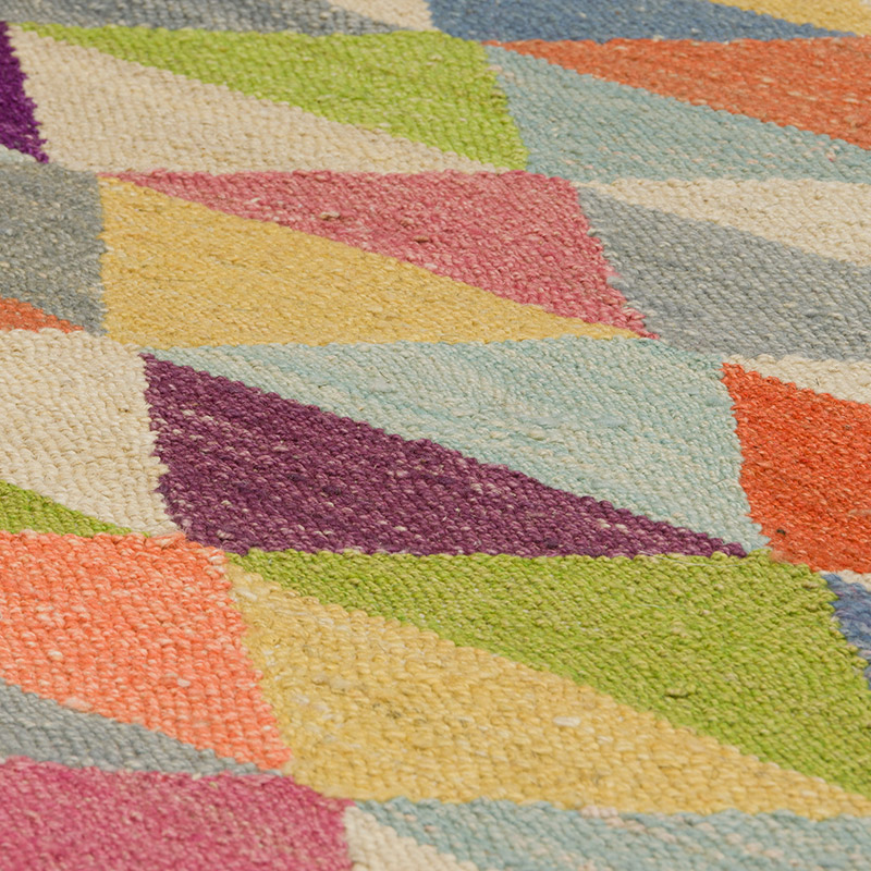 New Turkish Handwoven Kilim Rug - 8' 7" x 10' 10" (103" x 130") - K0070463