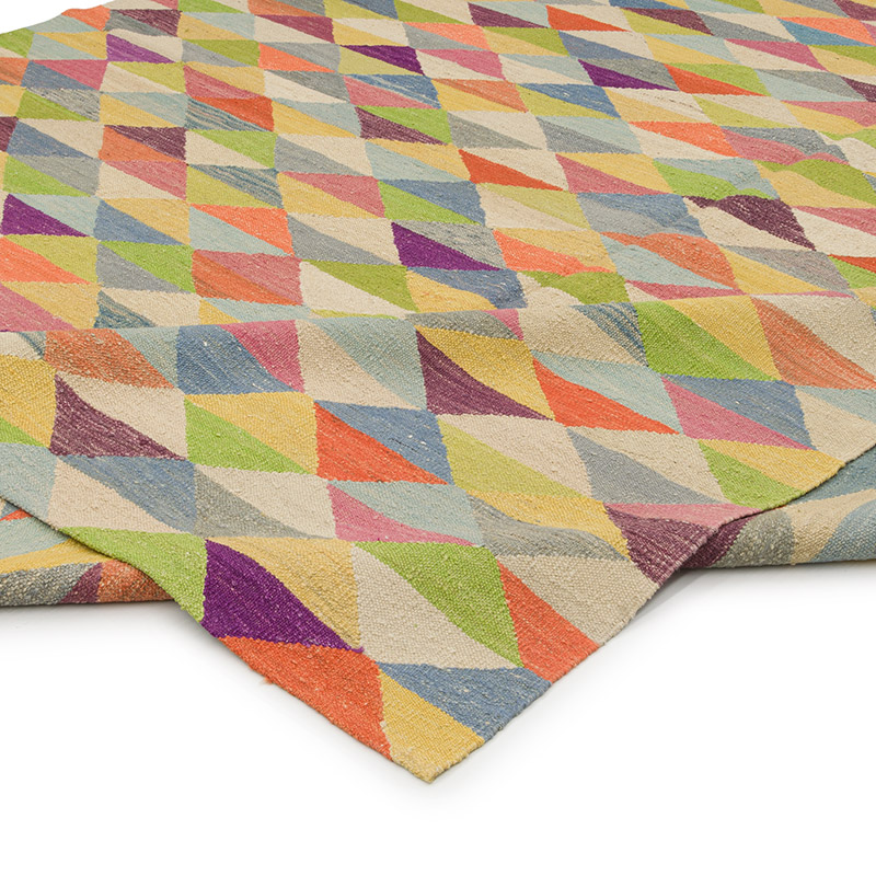 New Turkish Handwoven Kilim Rug - 8' 7" x 10' 10" (103" x 130") - K0070463