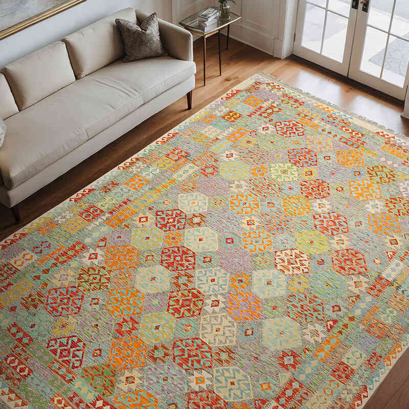 Yeni Afgan Kilimi - 254 cm x 347 cm - K0070466