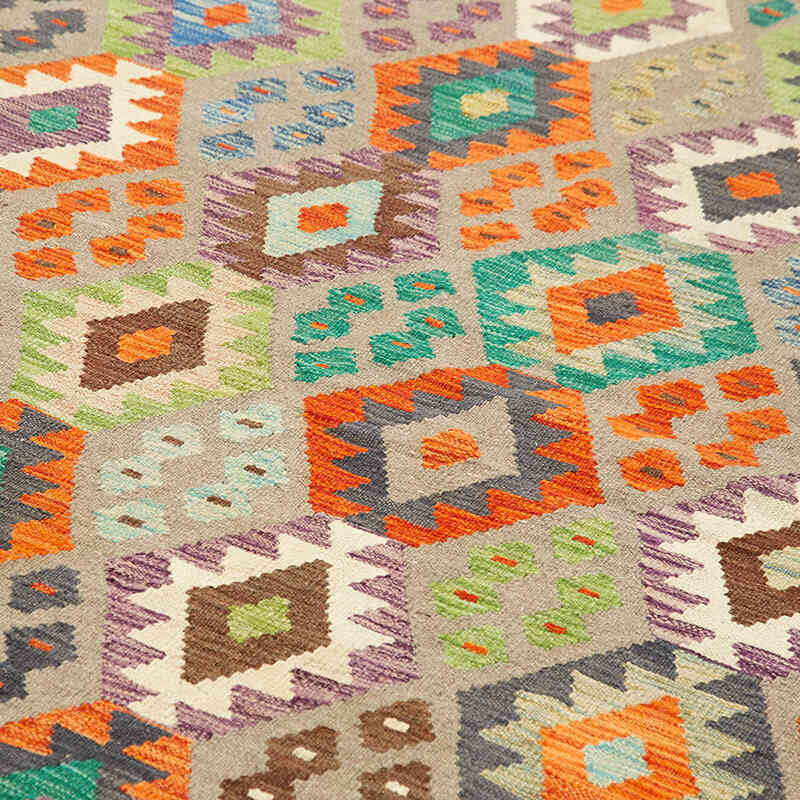 New Afghan Kilim Rug - 8' 6" x 11' 5" (102" x 137") - K0070467