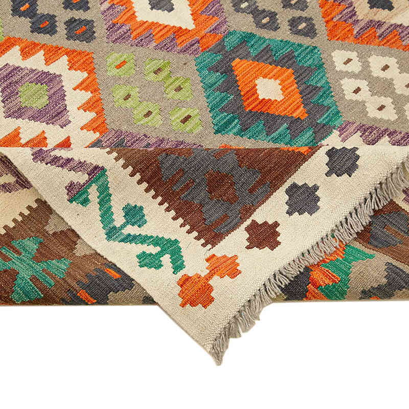 New Afghan Kilim Rug - 8' 6" x 11' 5" (102" x 137") - K0070467