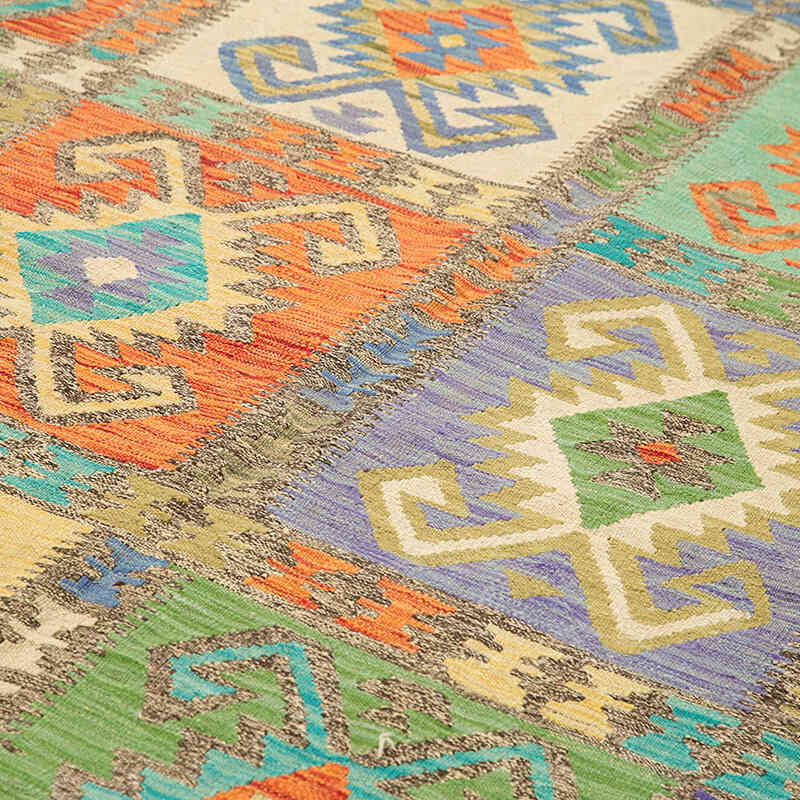 New Afghan Kilim Rug - 8' 7" x 11' 3" (103" x 135") - K0070468