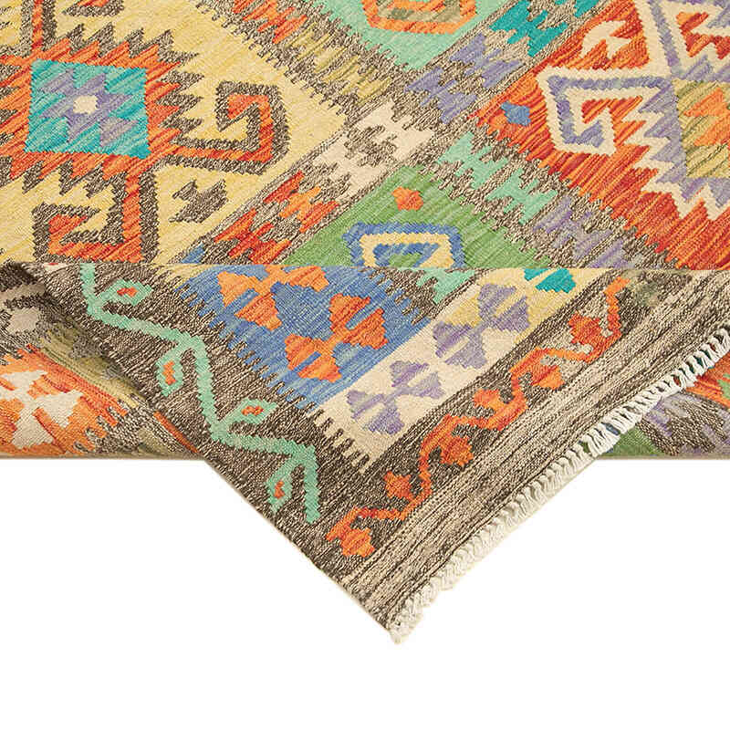 New Afghan Kilim Rug - 8' 7" x 11' 3" (103" x 135") - K0070468