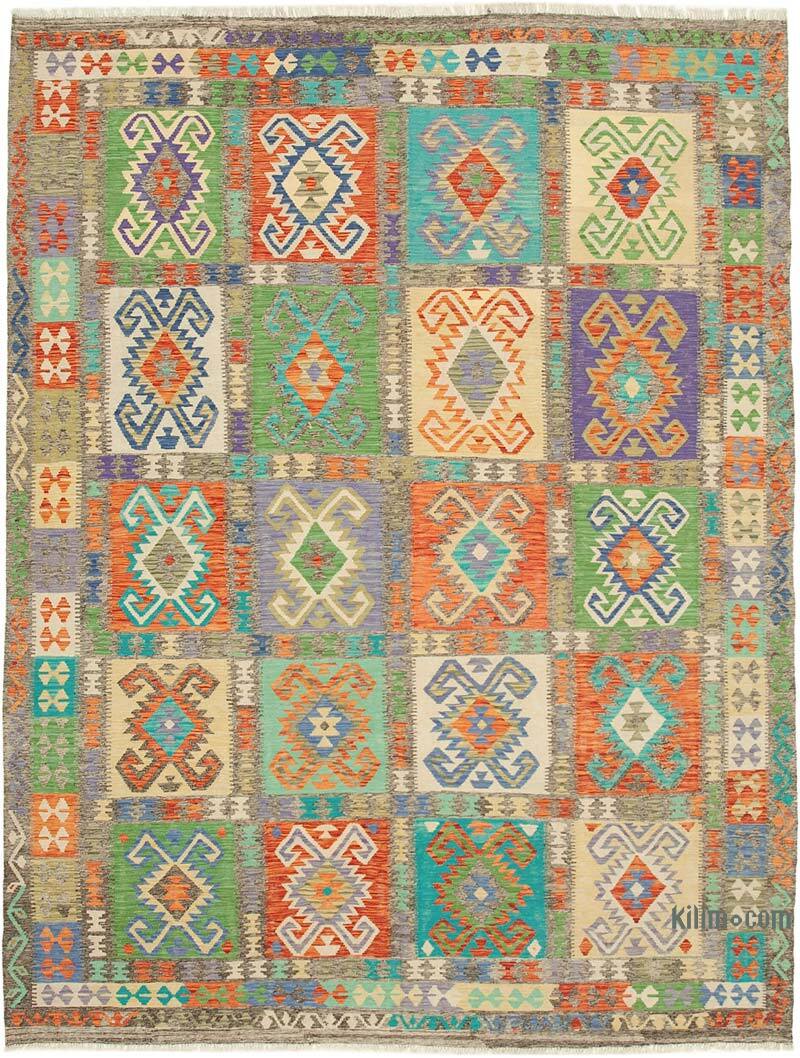 New Afghan Kilim Rug - 8' 7" x 11' 3" (103" x 135") - K0070468