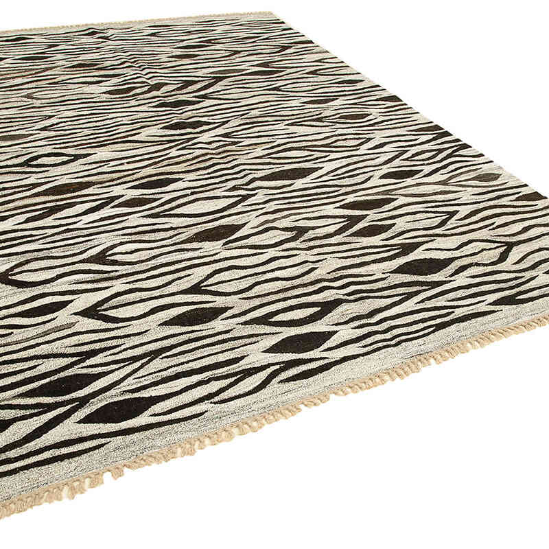 New Turkish Handwoven Kilim Rug - 8' 2" x 10' 8" (98" x 128") - K0070478