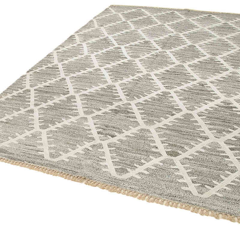New Turkish Handwoven Kilim Rug - 7' 10" x 10' 5" (94" x 125") - K0070481