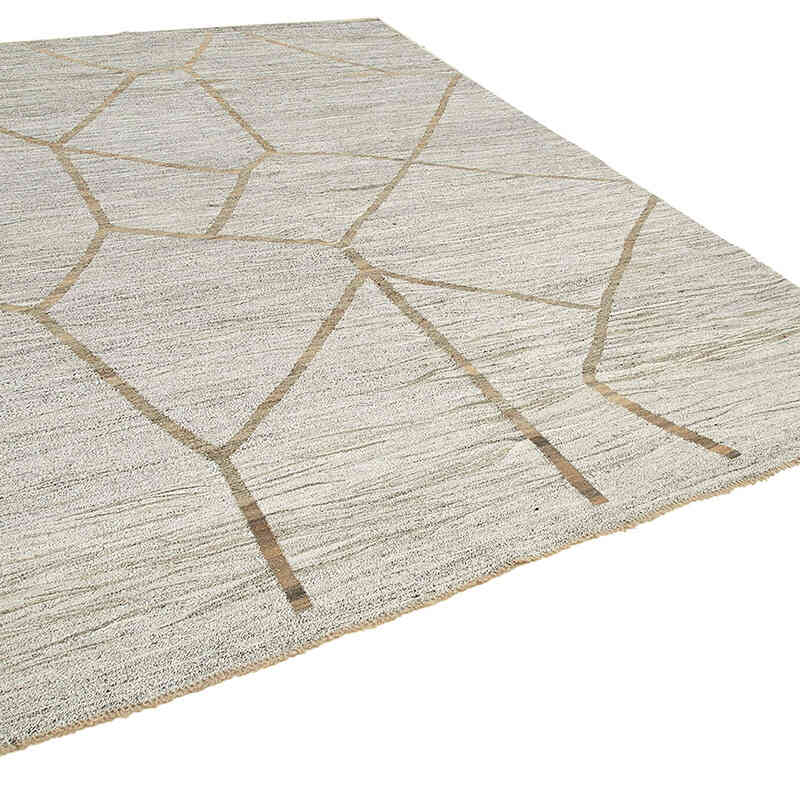 New Turkish Handwoven Kilim Rug - 8' 10" x 12' 2" (106" x 146") - K0070483