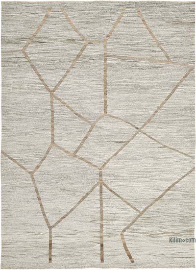 New Turkish Handwoven Kilim Rug - 8' 10" x 12' 2" (106" x 146")