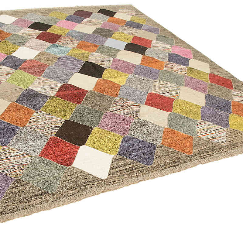 New Turkish Handwoven Kilim Rug - 8' 6" x 10'  (102" x 120") - K0070490