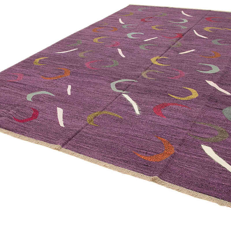 New Turkish Handwoven Kilim Rug - 10' 2" x 14' 3" (122" x 171") - K0070492