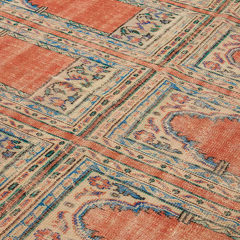 Alfombra Vintage Turca Anudada a Mano - 232 cm x 394 cm - K0070504