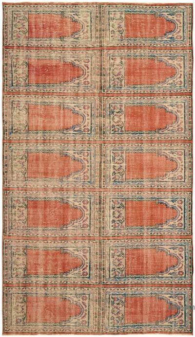 Vintage Turkish Hand-Knotted Rug - 7' 7" x 12' 11" (91" x 155")