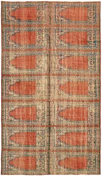 Vintage Turkish Hand-Knotted Rug - 7' 5" x 12' 8" (89" x 152")