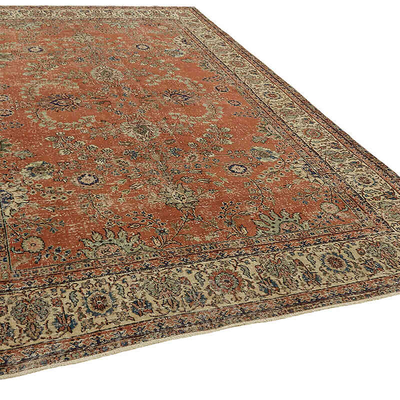Vintage Turkish Hand-Knotted Rug - 8'  x 11' 5" (96" x 137") - K0070506