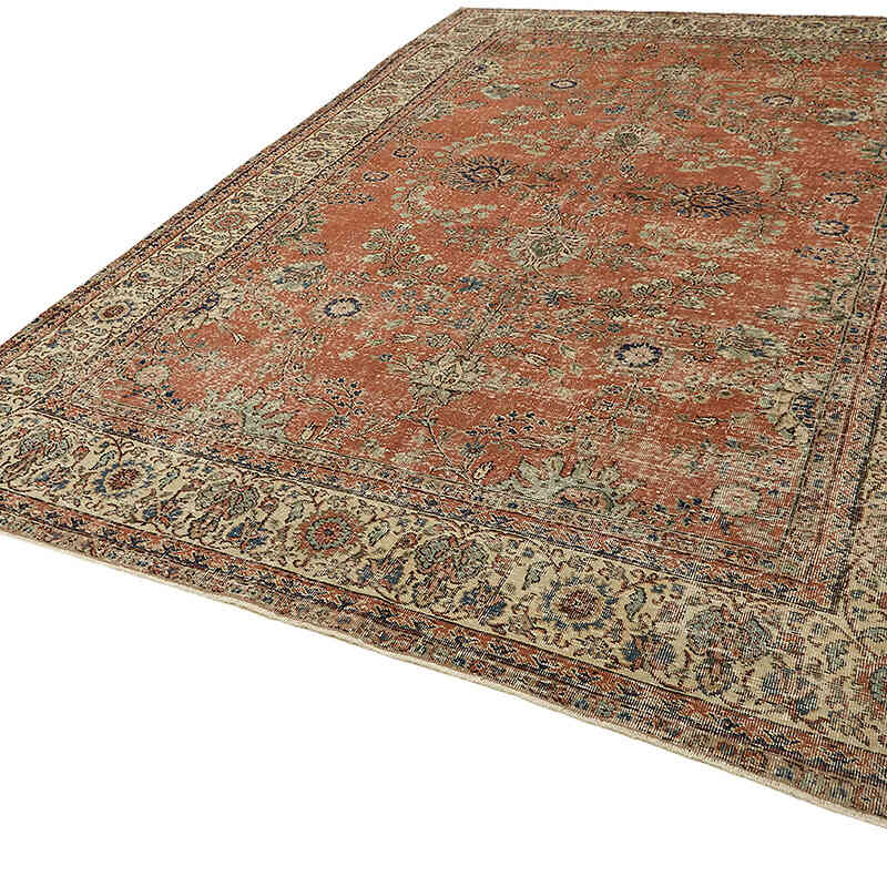 Vintage Turkish Hand-Knotted Rug - 8'  x 11' 5" (96" x 137") - K0070506