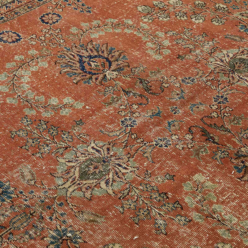 Vintage Turkish Hand-Knotted Rug - 8'  x 11' 5" (96" x 137") - K0070506