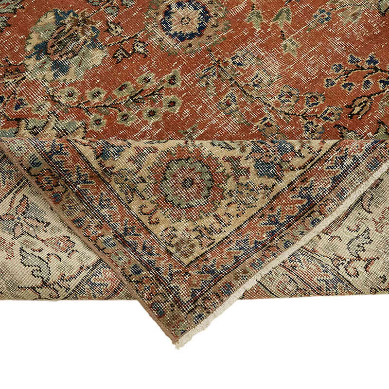 Vintage Turkish Hand-Knotted Rug - 8'  x 11' 5" (96" x 137") - K0070506