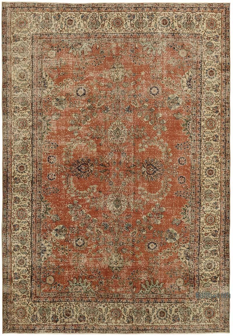 Vintage Turkish Hand-Knotted Rug - 8'  x 11' 5" (96" x 137") - K0070506