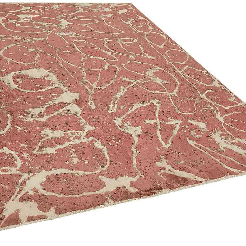 Alfombra Oriental Vintage Teñida a Mano Sobretintada - 247 cm x 320 cm - K0070518