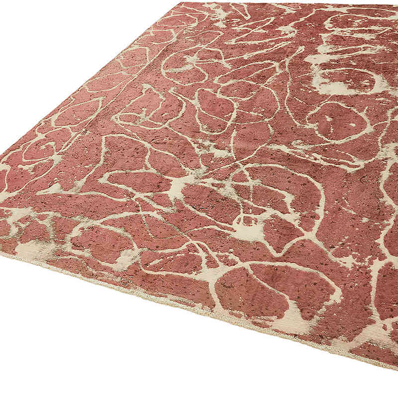 Alfombra Oriental Vintage Teñida a Mano Sobretintada - 247 cm x 320 cm - K0070518
